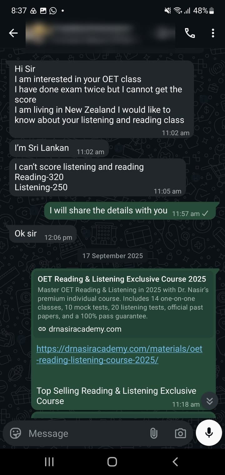 Story 12, before: the student's first message asking for help